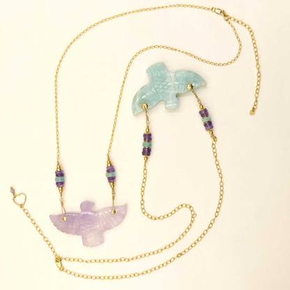 Collier aigle en amazonite – Image 3